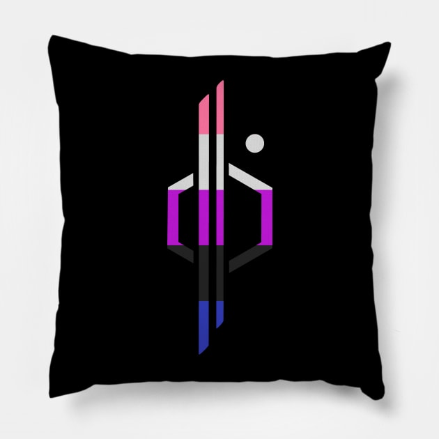 First Order CSL Pride (genderfluid) Pillow by DarthAstris