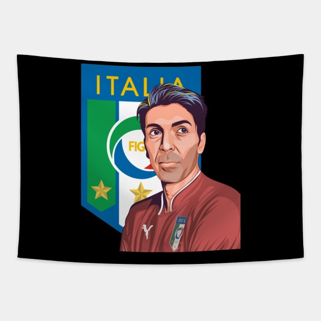 Gianluigi buffon Tapestry by Imyllustration 