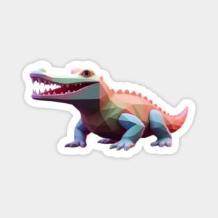 Alligator Pixel 3d Computer Graphic Magnet