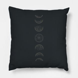 Phases Of The Flower Moon Pillow