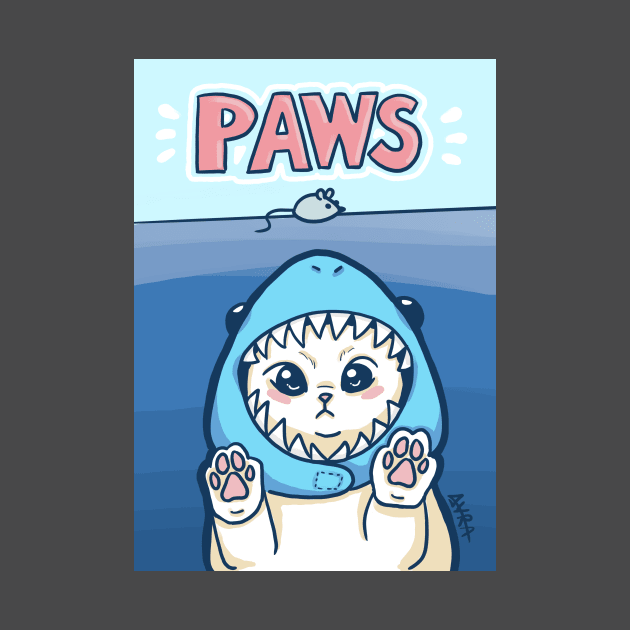 Paws - Jaws Kitty Cat by Ayra Ilustra