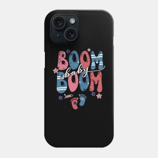 4th of July pregnantcy mom Phone Case