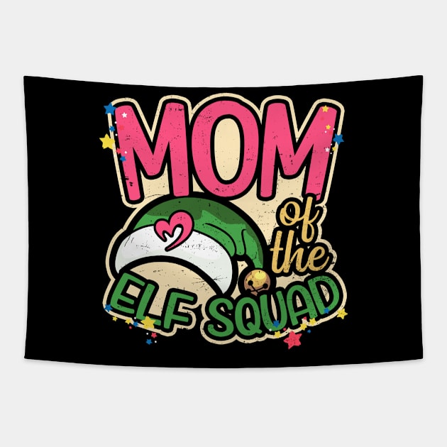 Elf Squad Shirt | Mom Of The Party Partnerlook Gift Tapestry by Gawkclothing