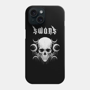 swans in the darknes Phone Case