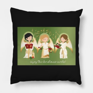 The archangels singing in Christmas Pillow