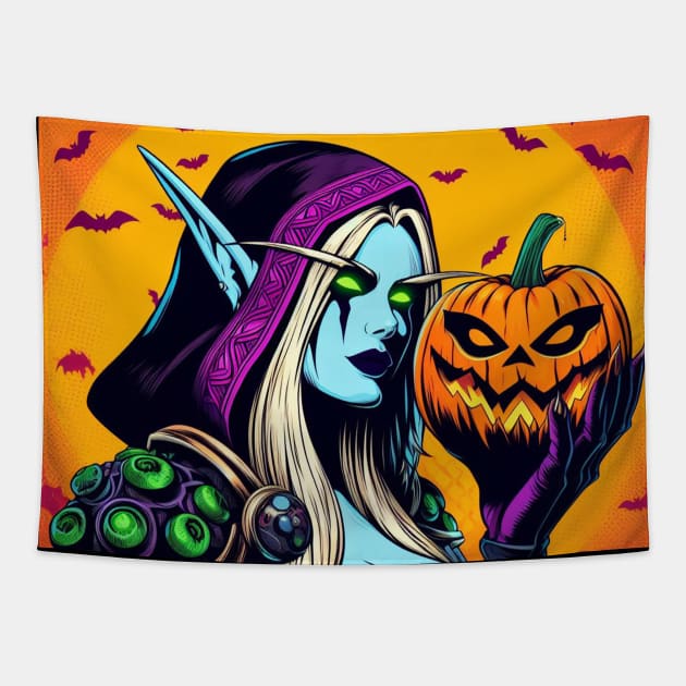 Sylvanas Windrunner Tapestry by Goth_ink