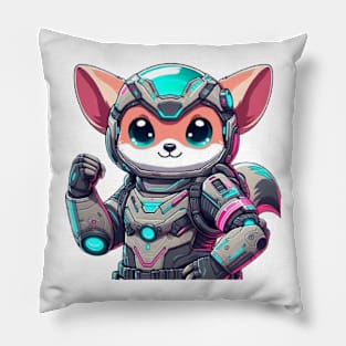 Futuristic kawaii 5 Pillow