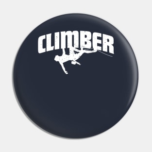 Rock Climbing Climber Cool Bouldering Rock Climber Gift Pin