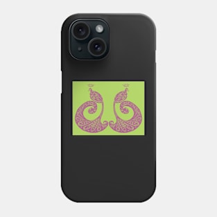 Be Proud - Perfectly Peacocks - Lime/Magenta Phone Case