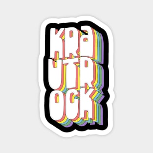 Krautrock // Retro Typography Design Magnet