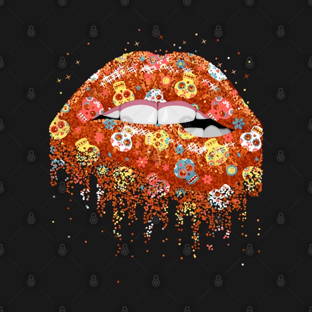 Sugar Skull Lips Kiss by beelz