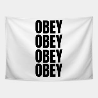 Obey List Tapestry