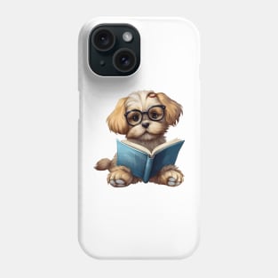 Dog with Book Phone Case