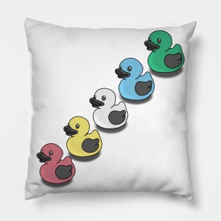 Disability pride flag ducks Pillow