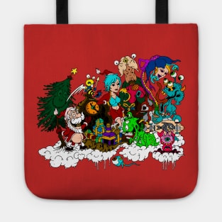 christmas santa claus gift Tote