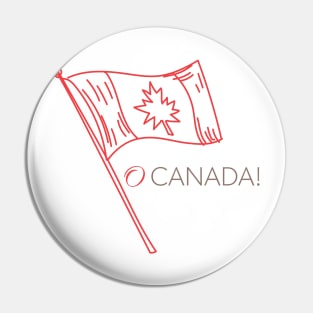 O, Canada Flag Pin