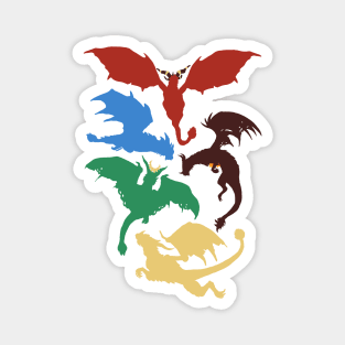 Dragon flights Magnet