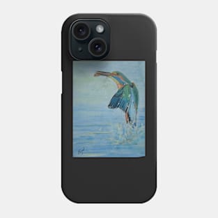 Kingfisher catching Phone Case