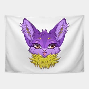 Purple Kitty Tapestry