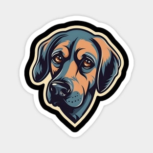 Pleased cartoon dog head Magnet