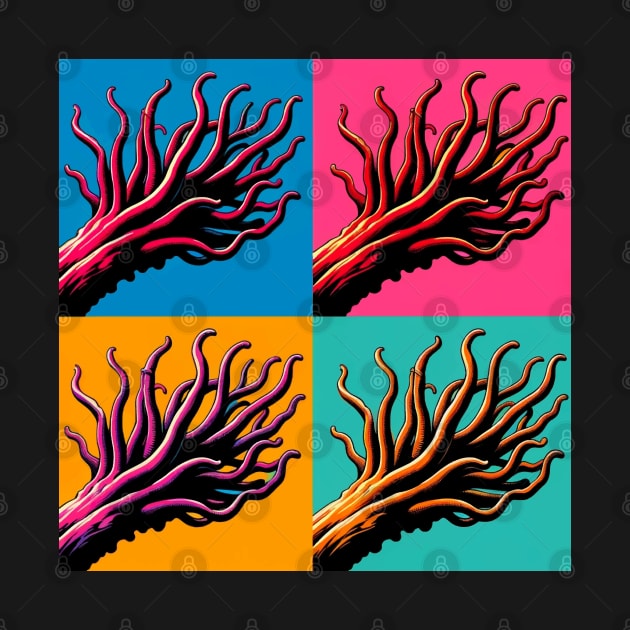 Pop Sea Whip Coral - Cool Underwater by PawPopArt