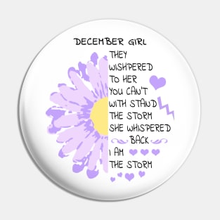 flower for december girl Pin