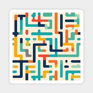 Maze of Dreams: Pastel Labyrinth Journey Magnet