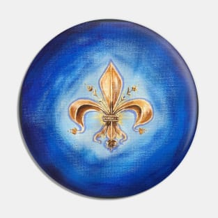 Fleur de Lis Art Pin