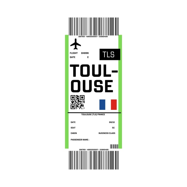 Boarding pass for Toulouse by ghjura