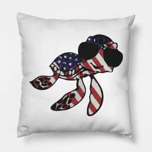 American turtle flag Pillow