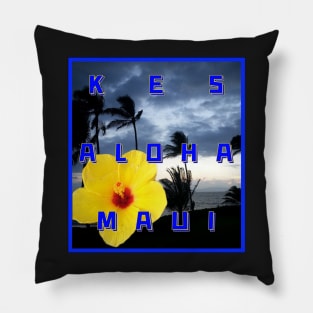 Aloha yellow hibiscus Pillow