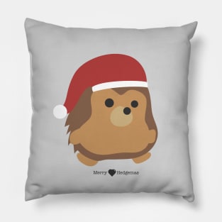 Merry Hedgemas Christmas Hedgehog Pillow