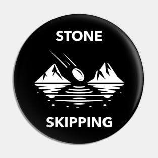 Stone Skipping Skimming Pin