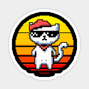 Cat Retro Magnet