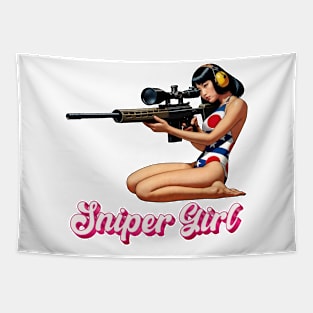 Sniper Girl Tapestry