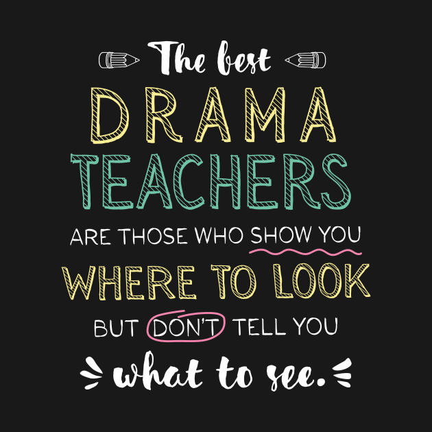 The best Drama Teachers Appreciation Gifts - Quote Show you where to look by BetterManufaktur