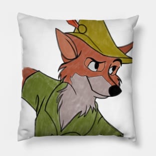 Robin Hood Water Color Pillow