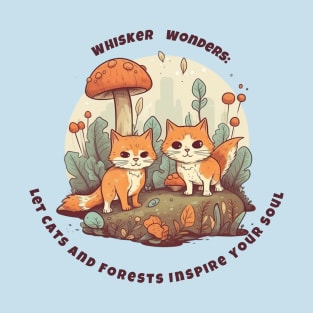 Whisker Wonders: Lets Cats and Forests Inspire your soul T-Shirt
