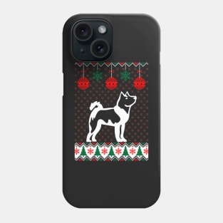 Akita Inu Ugly Christmas Model Phone Case