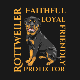 Rottweiler Dog Traits - dog theme gift T-Shirt