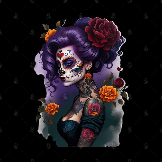 Colorful Catrina by Absinthe Society 