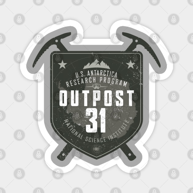 Outpost 31 (aged look) Magnet by MoviTees.com