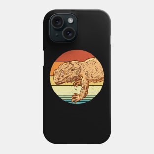 Vintage Retro Stile Pogona Lizard Bearded Dragon Phone Case