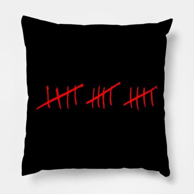 15 Cuts - Number Design Pillow by Nikokosmos