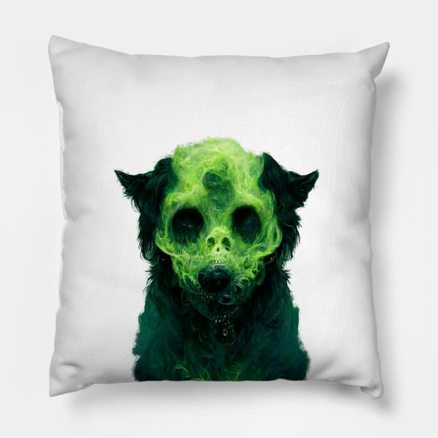 Scary Hound Made with Green Poisonous Gas Pillow by DigitPaint