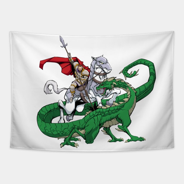 Saint George Slaying the Dragon Tapestry by Malchev