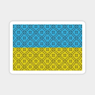 Ukrainian embroidery flag,ukraine flag,yellow blue flag Magnet