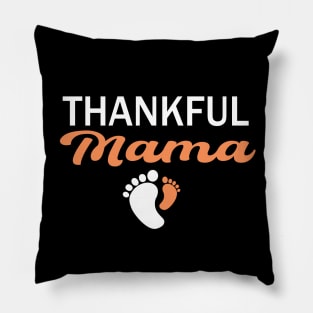 Pregnancy reveal thanksgiving mom and baby Pillow