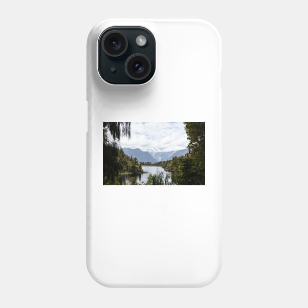 Lake Matheson, New Zealand Phone Case by HazelWright