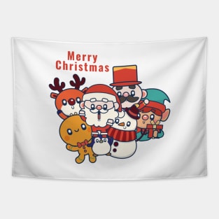 Santa Claus And Friend Tapestry